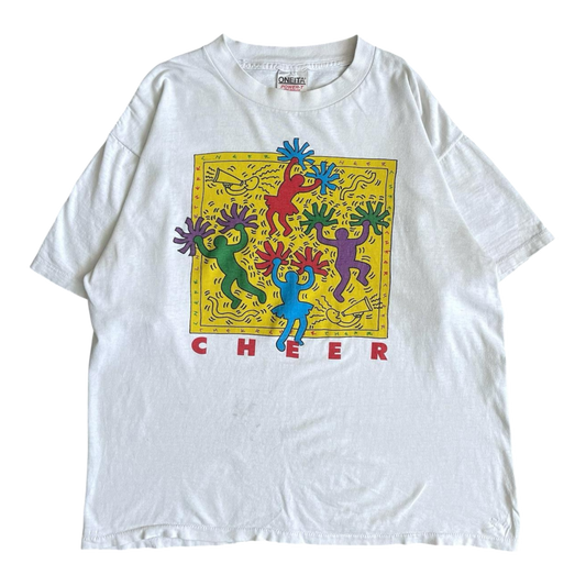 1990s Keith Haring cheer T-shirt (L/XL)