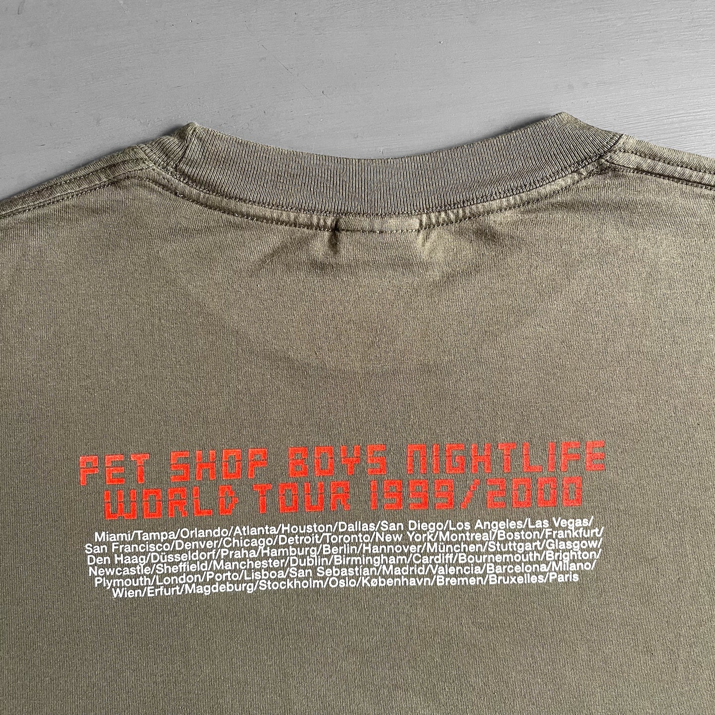 1999/2000 Pet Shop Boys nightlife tour T-shirt (L/XL)