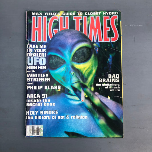 Vintage 1995 High Times magazine UFO edition