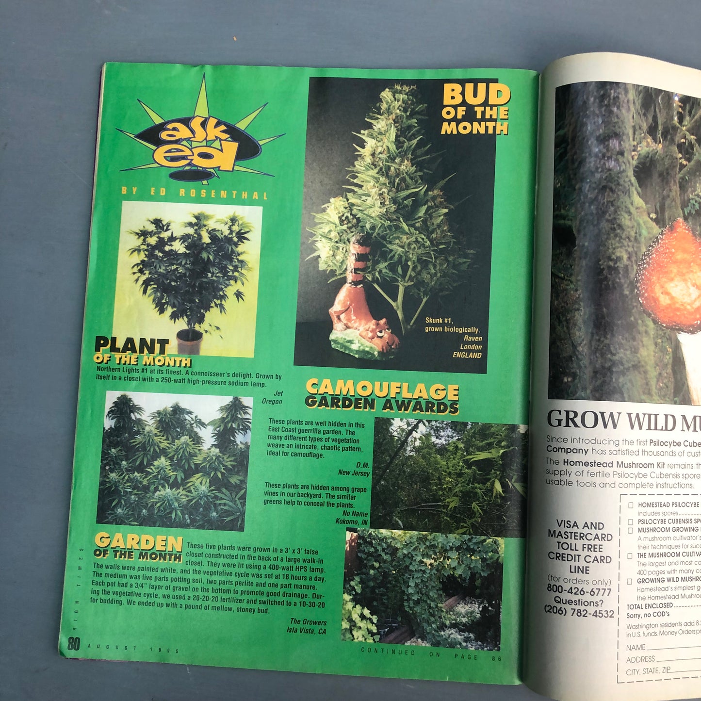Vintage 1995 High Times magazine UFO edition