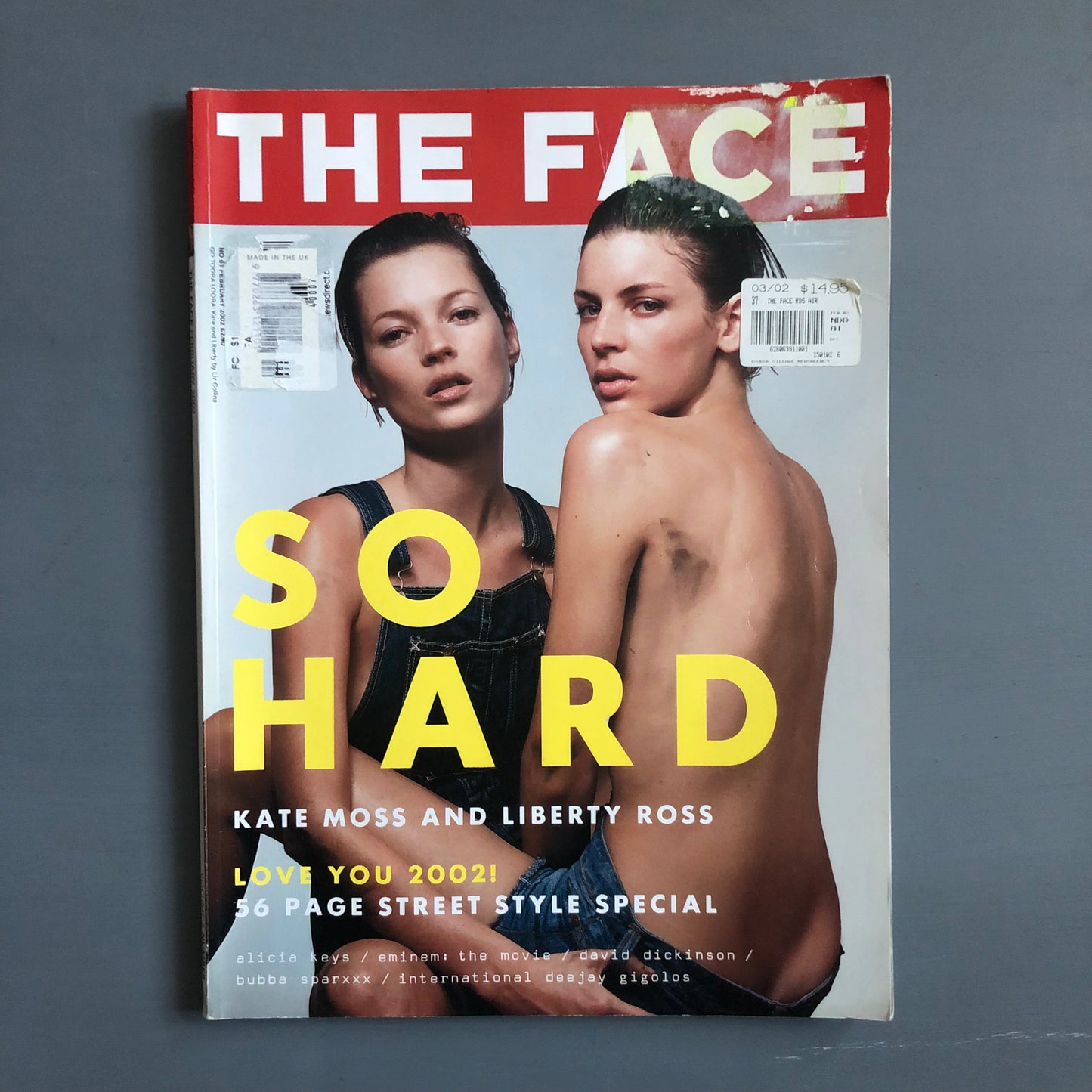 2002 The Face Kate Moss cover