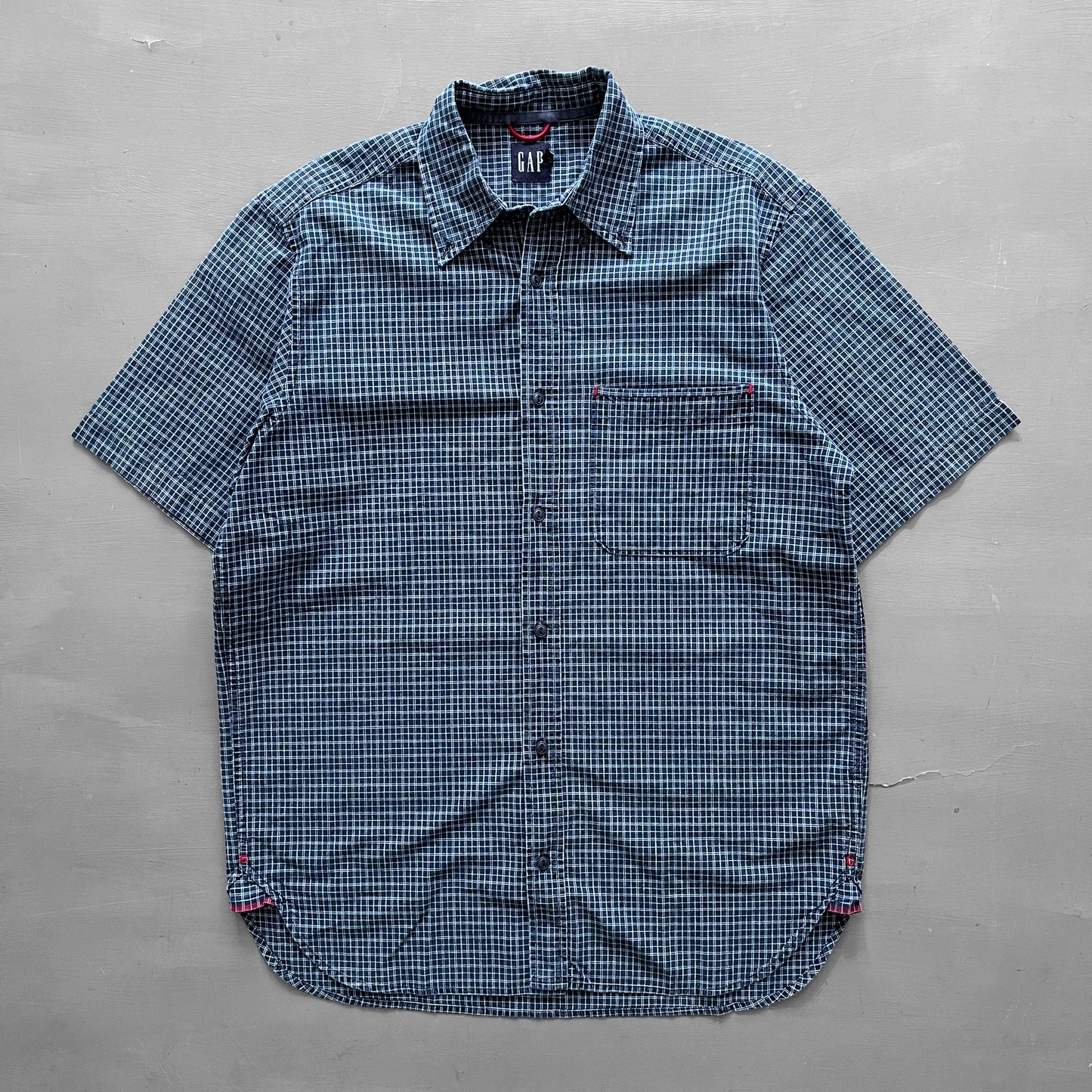 1990s GAP checked shirt (L)