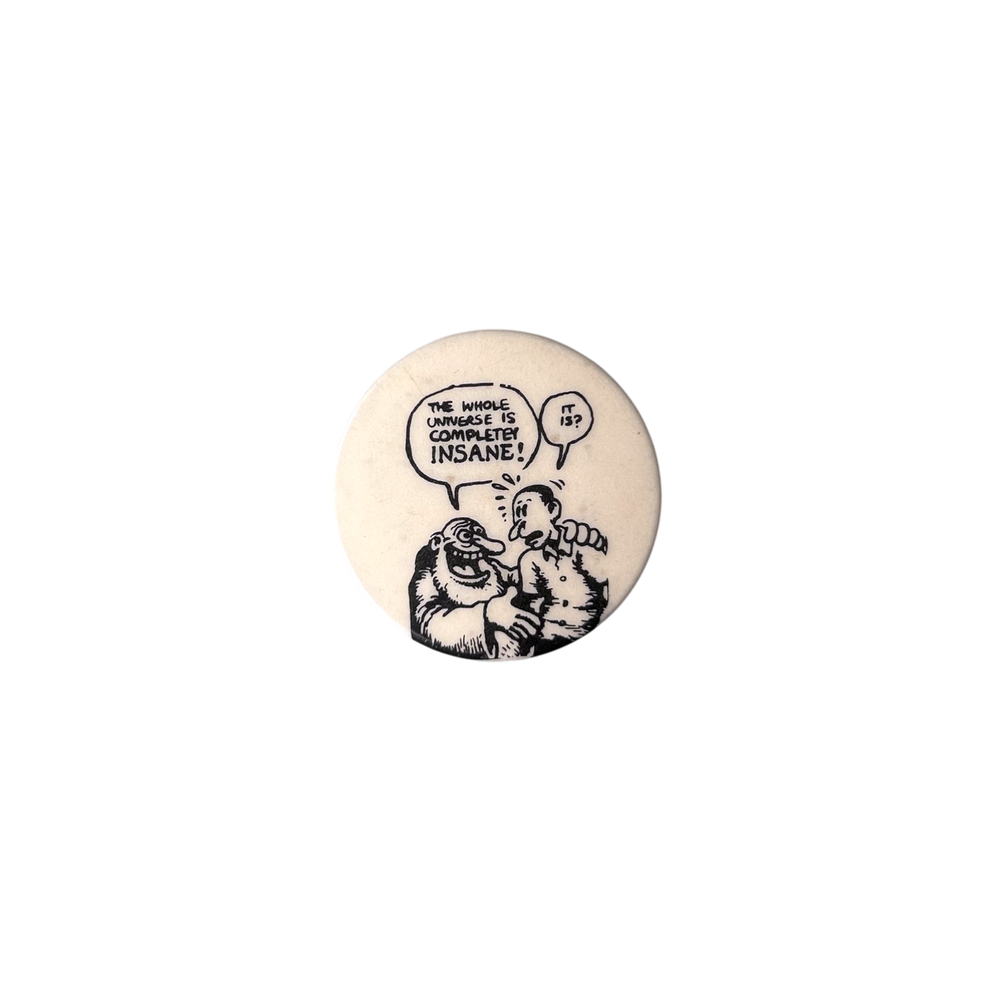 1980s Robert crumb pin badge
