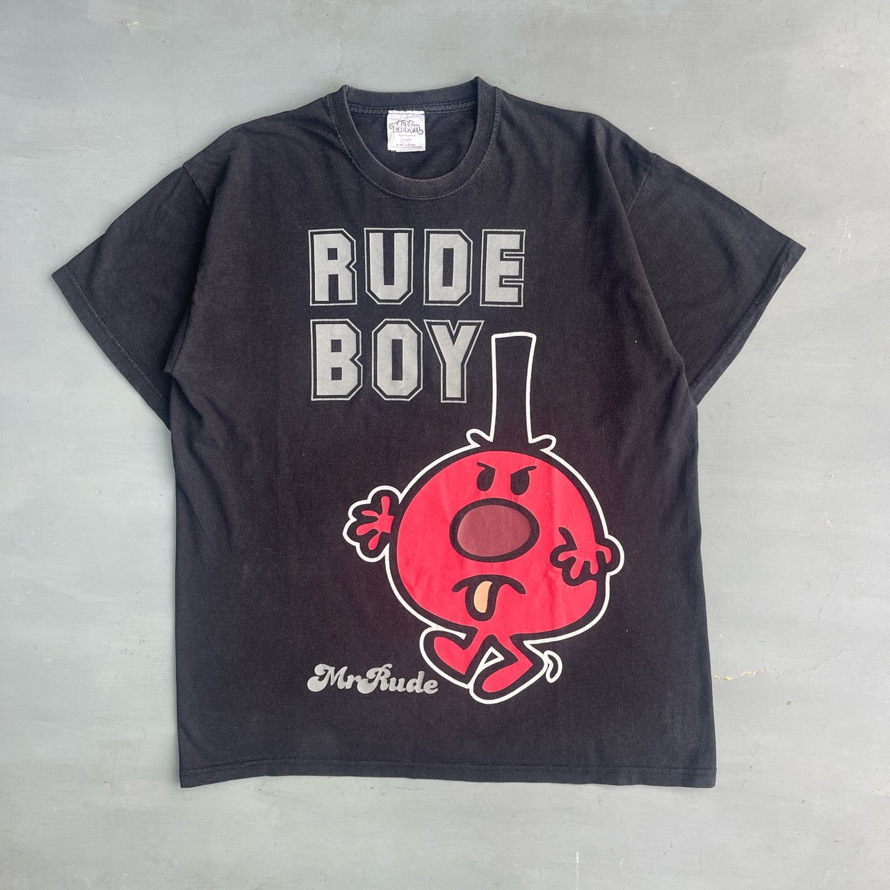 2000s Mr Men Rude Boy parody T-Shirt (L)