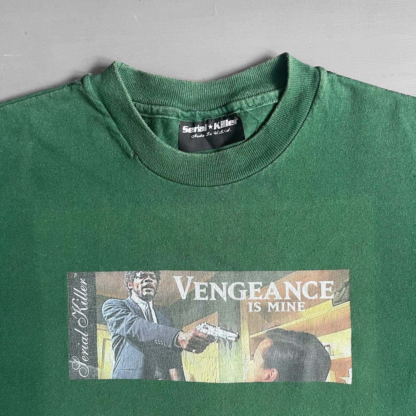 1990s vengeance is mine Pulp Fiction Serial Killer baby T-shirt (S)