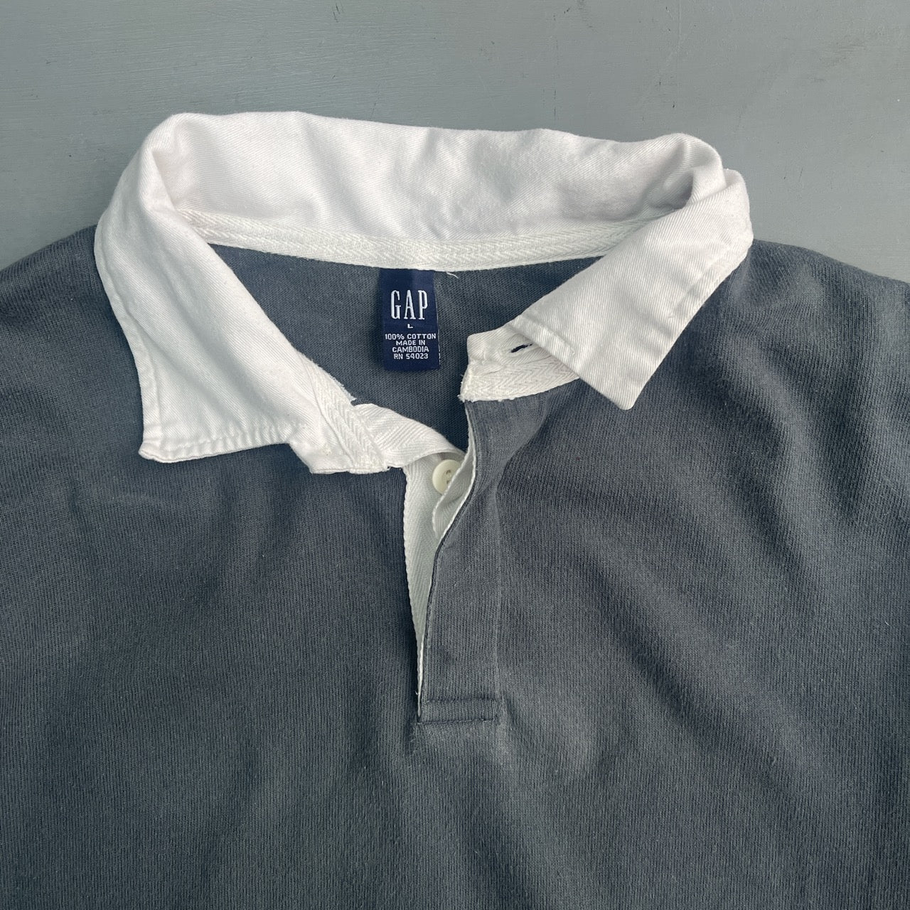 2003 GAP long sleeve rugby shirt (L)