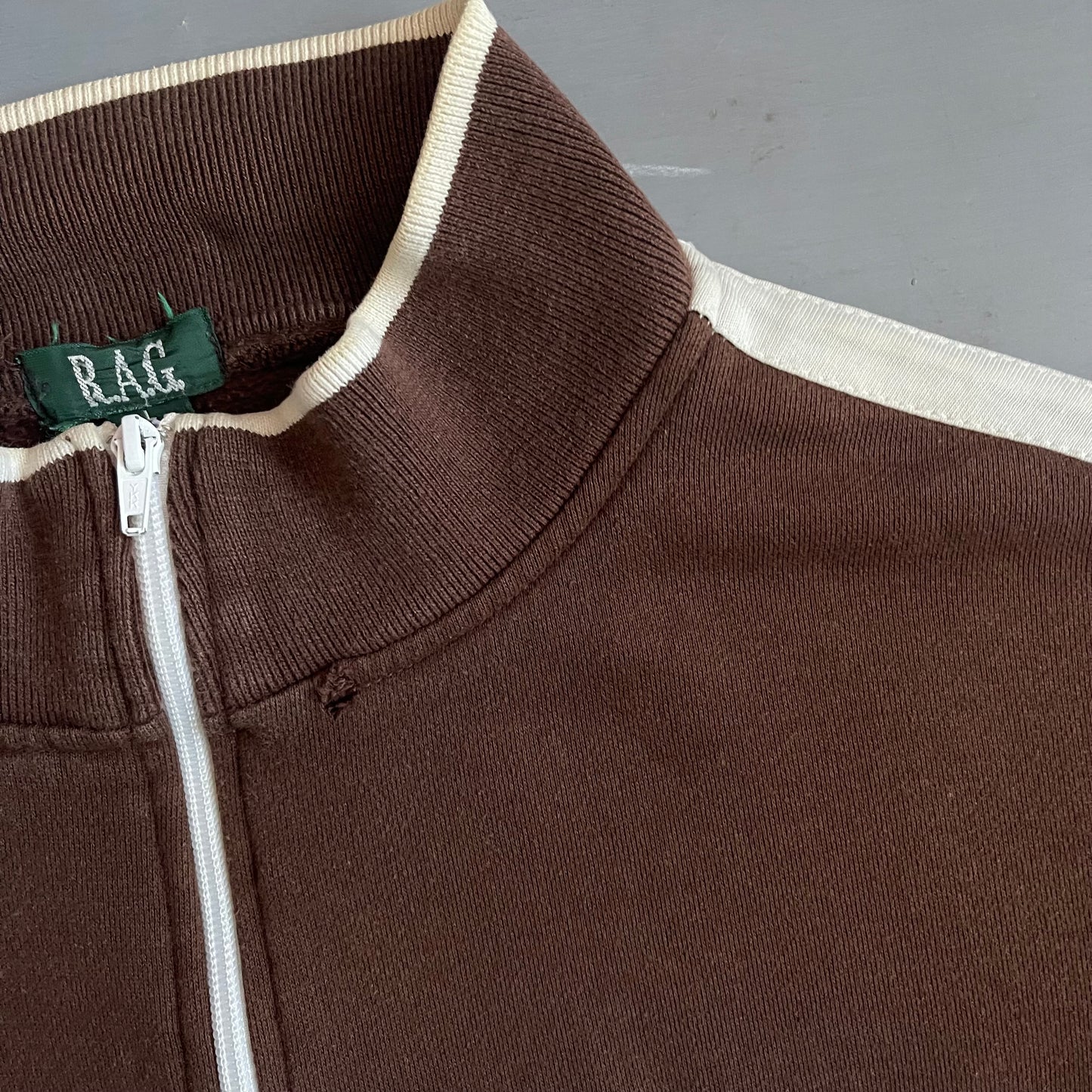 1990s NEW YORK zip track jacket (L)