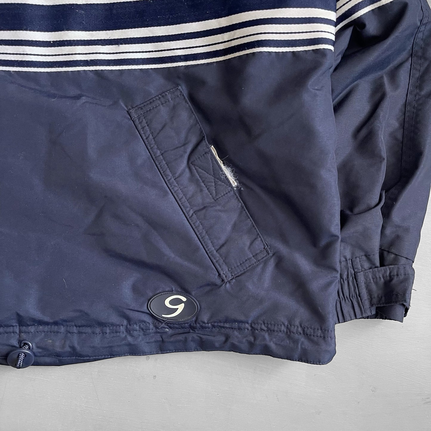 1990s GAP striped smock jacket (XL)