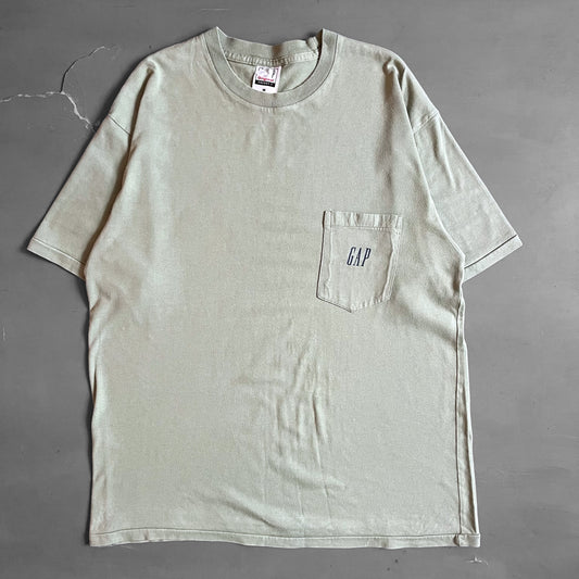 1990s GAP black pocket T-shirt (L)