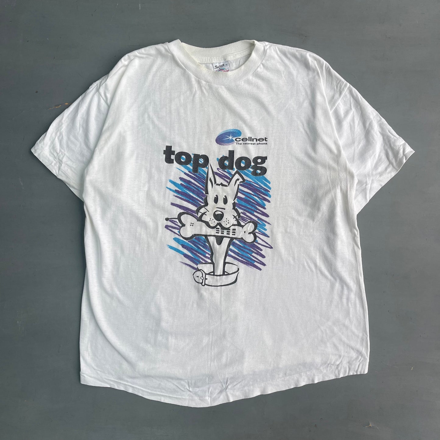 1990s cellnet top dog T-shirt (L/XL)