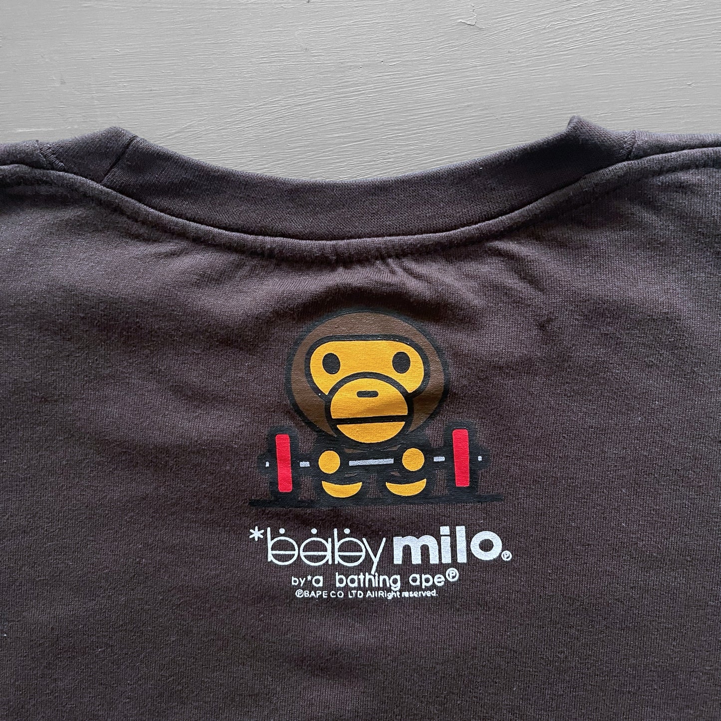 BAPE baby milo working out T-shirt (L/XL)