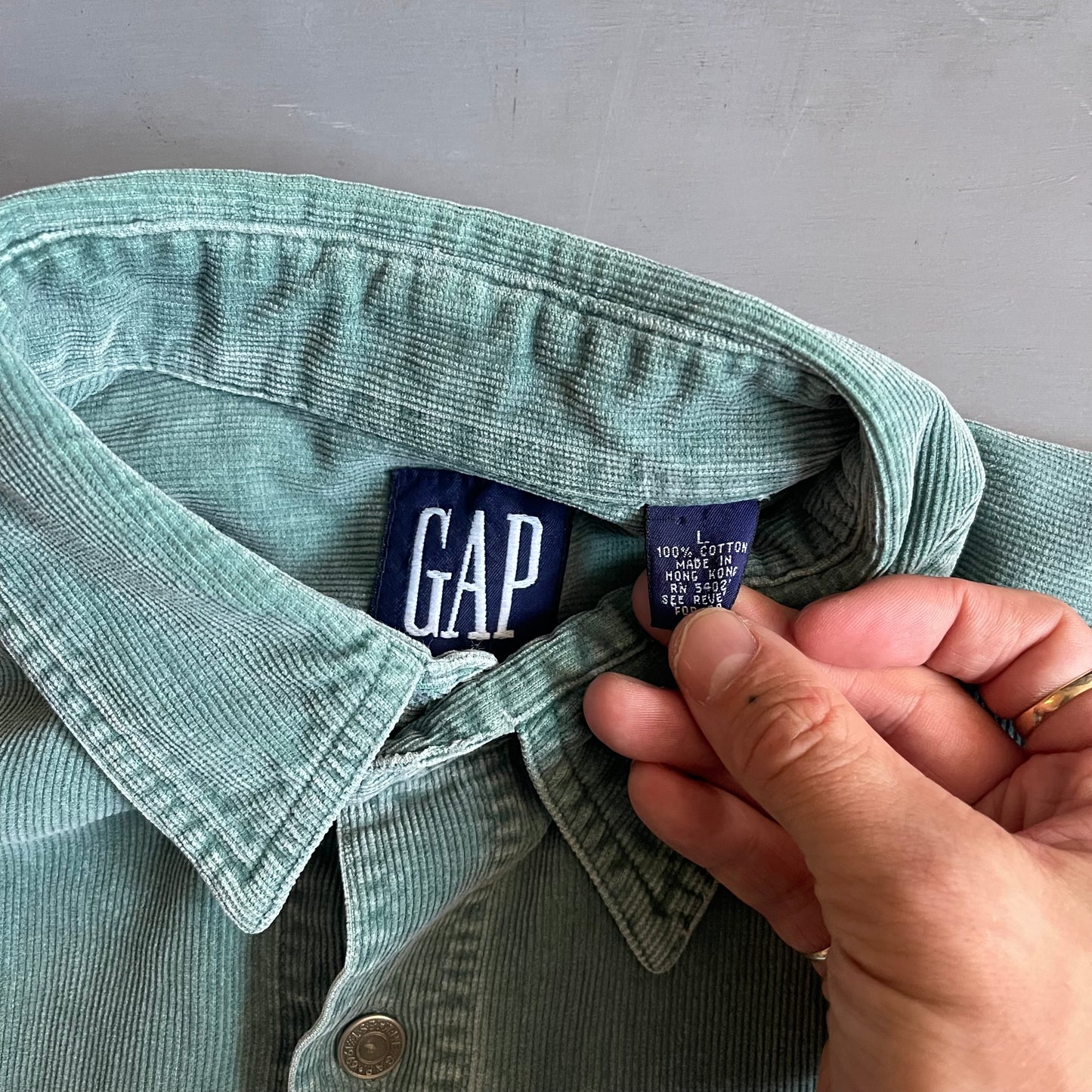 1990s GAP corduroy shirt (L)
