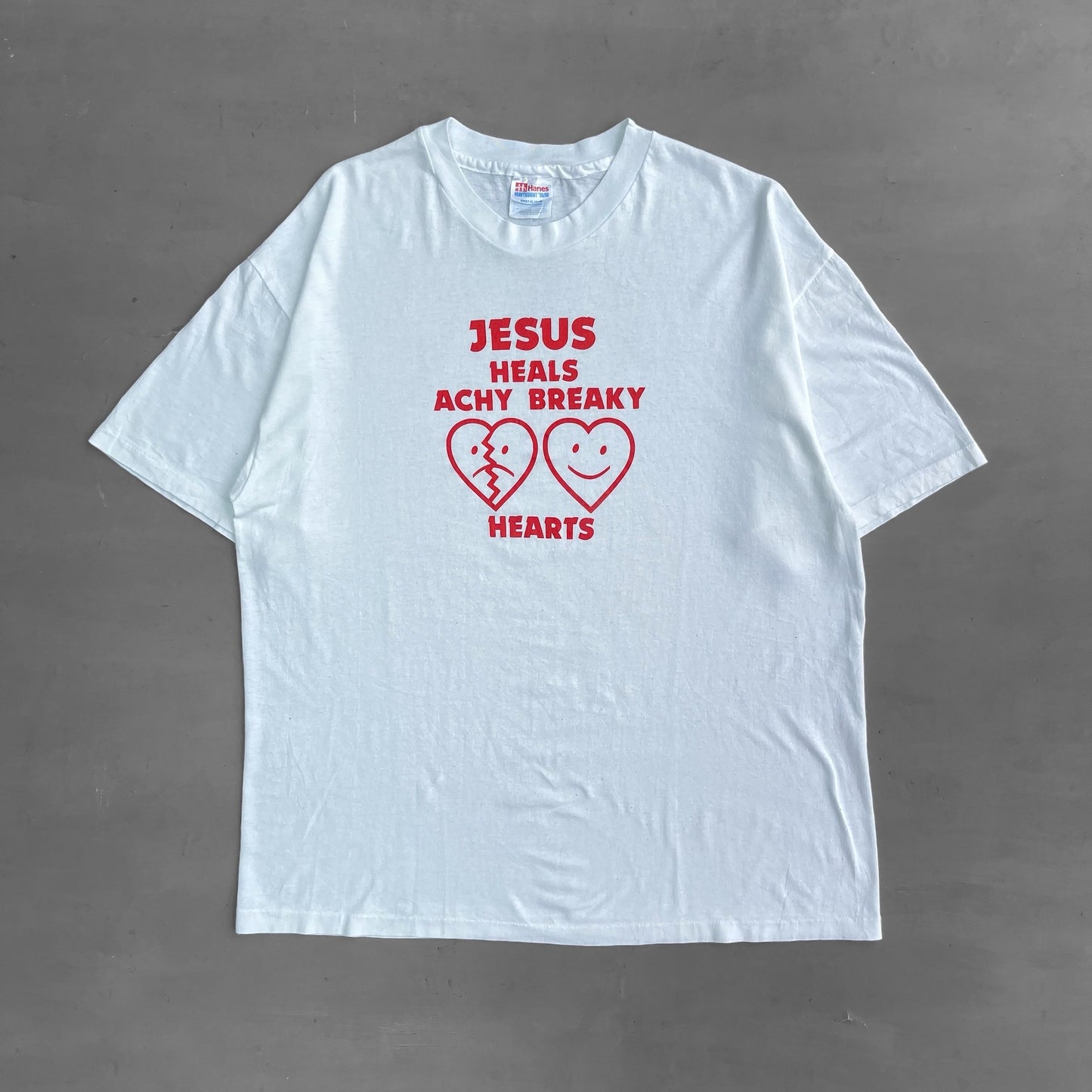 1990s Jesus heals achy breaky heart T-Shirt (XL)