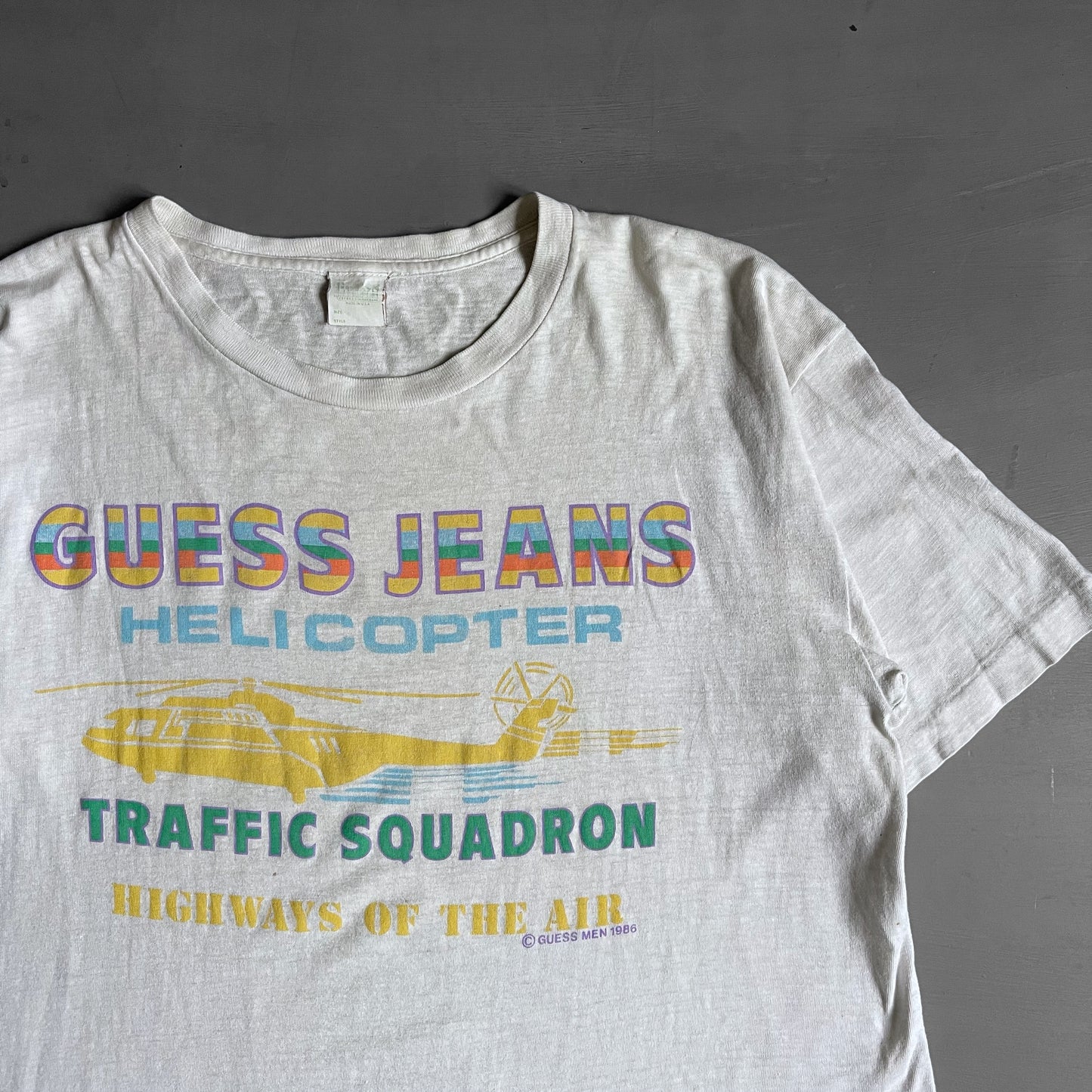 1986 Guess jeans helicopter T-Shirt (L)