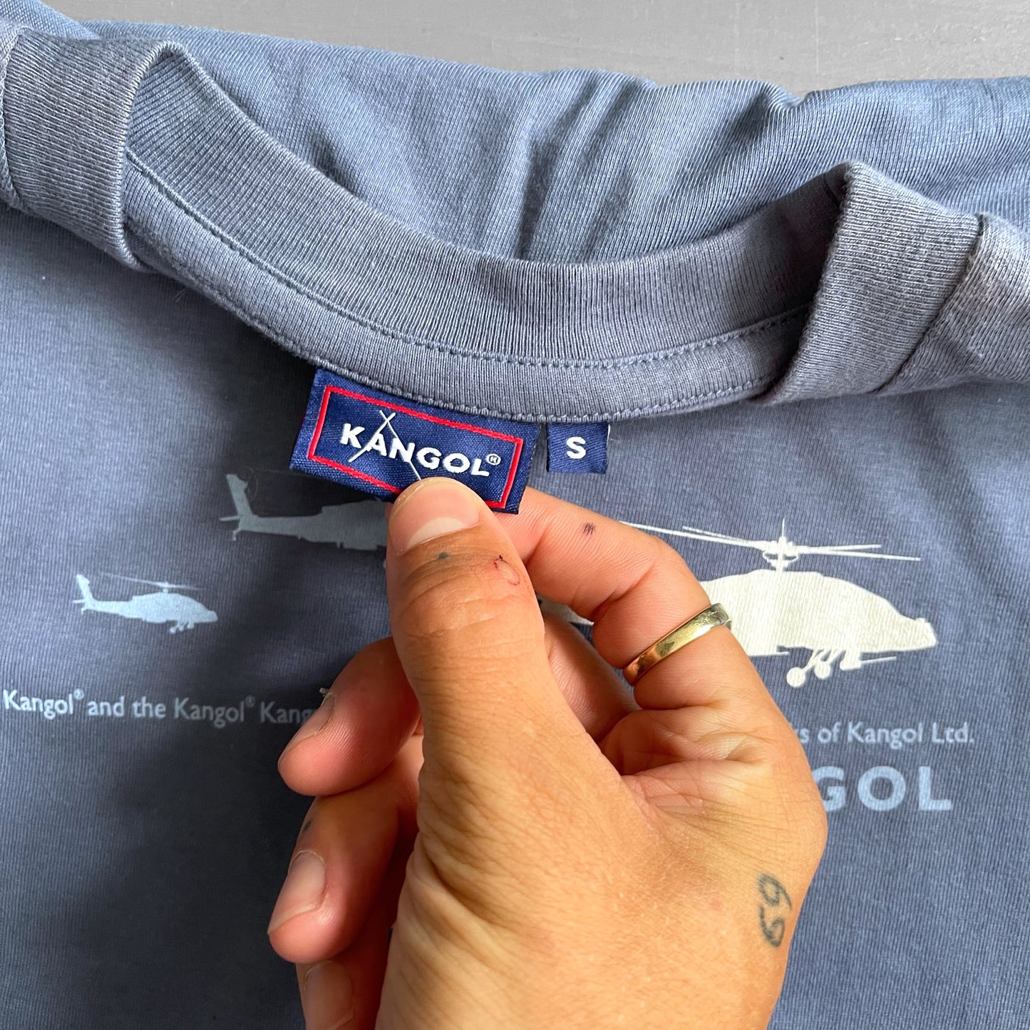 2000s Kangol helicopter T-shirt (L)