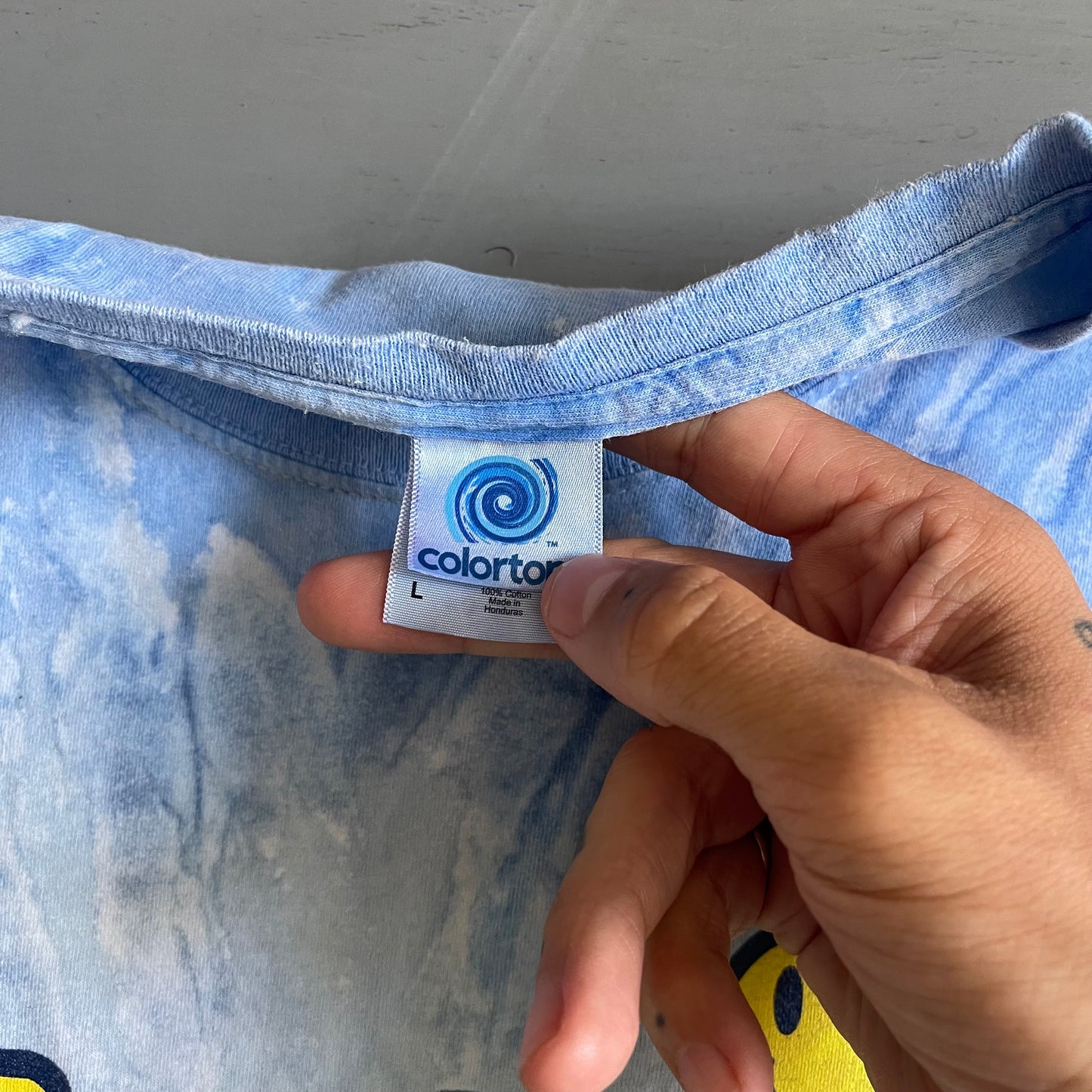 Mid 2000s Fatboy Slim tie-dye T-shirt (L)