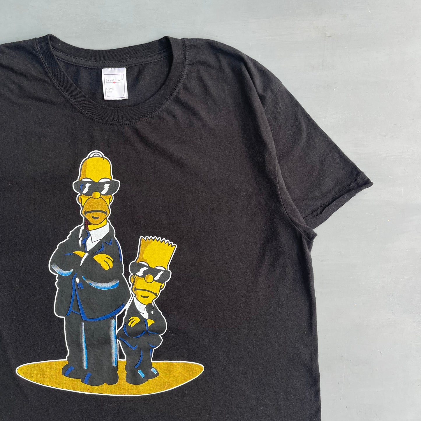 Early 2000 The Simpsons Homer & Bart T-Shirt (L)