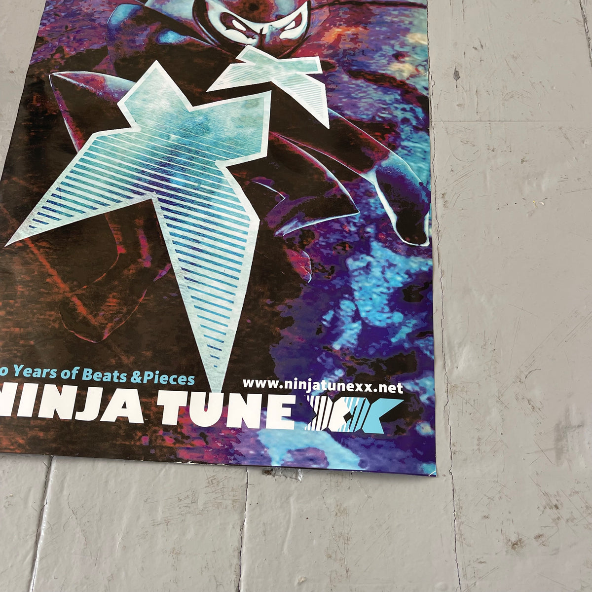 2000s Ninja tune sticker & poster