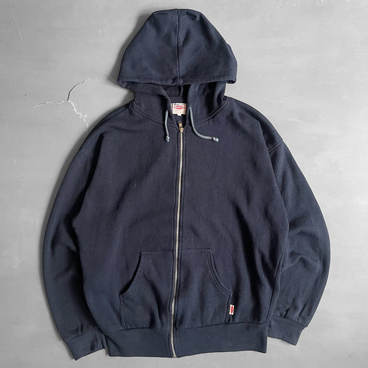 1990s Made in England blank zip hoodie (L/XL)