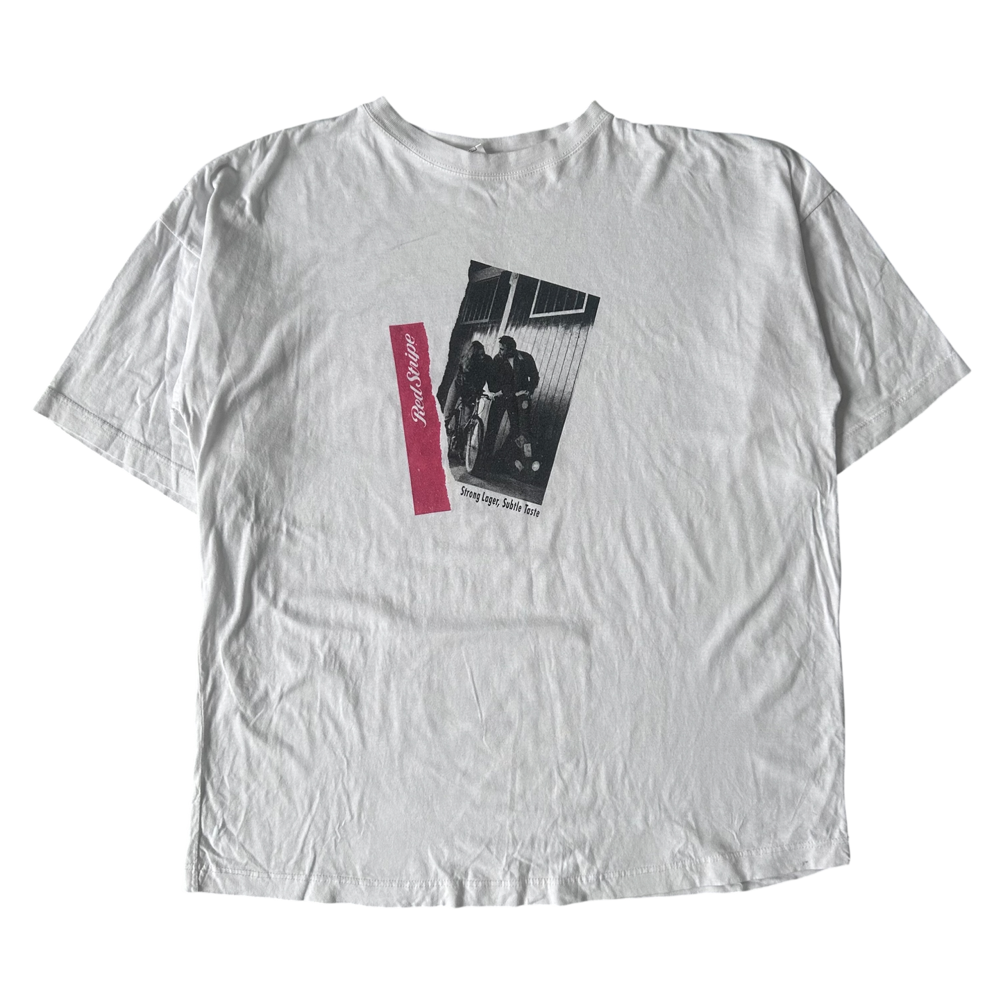 1990s Red Stripe T-shirt (XL)