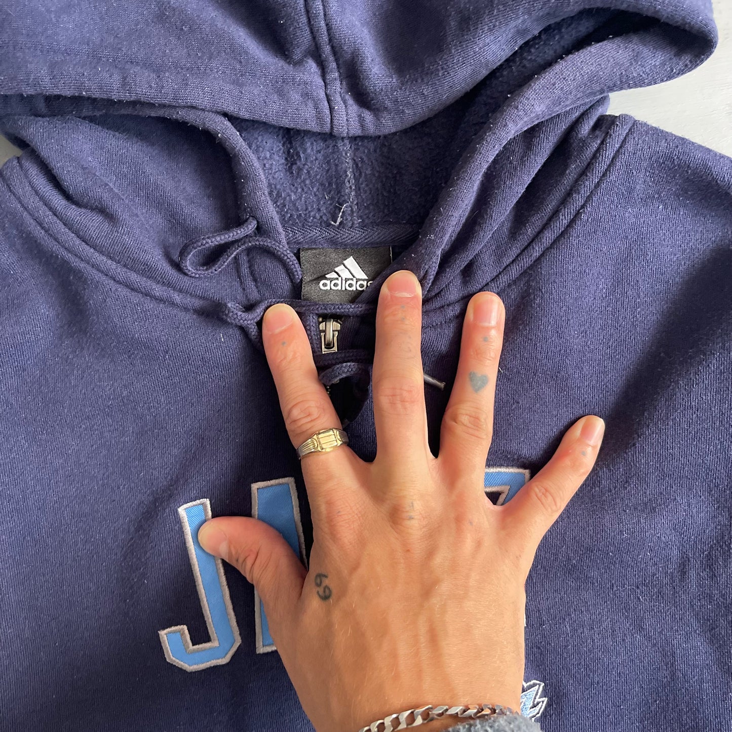 2000s Adidas Jazz zip hoodie (L/XL)