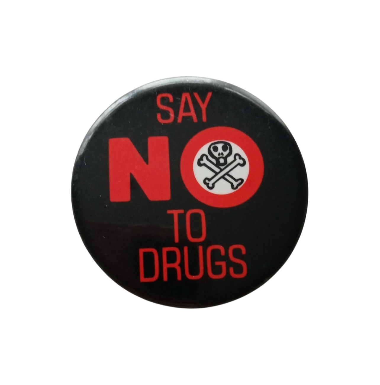 1990s say no to drugs pin badge