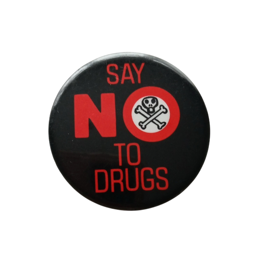 1990s say no to drugs pin badge