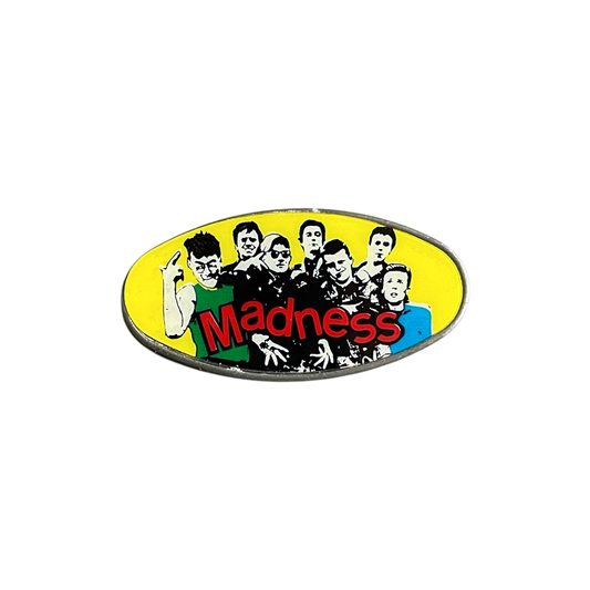 1980s Madness oval pin badge