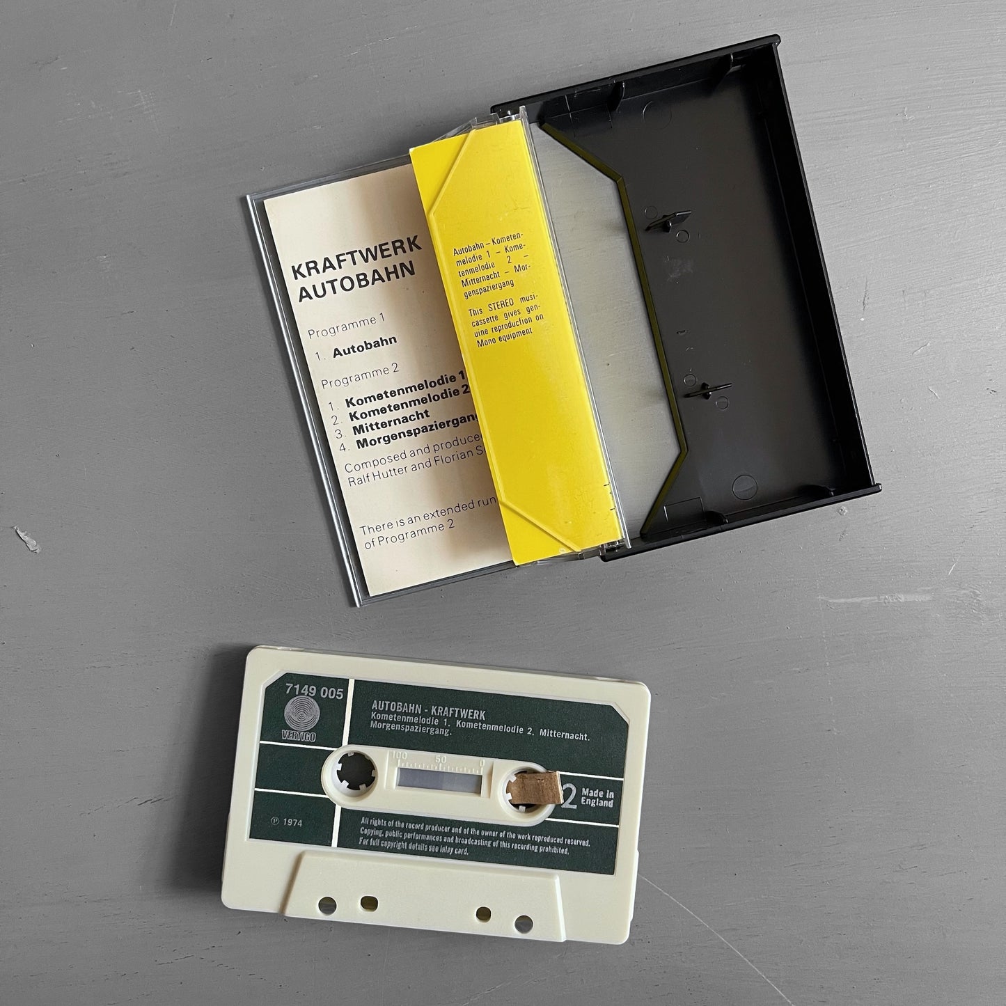 1974 Kraftwerk autobahn cassette