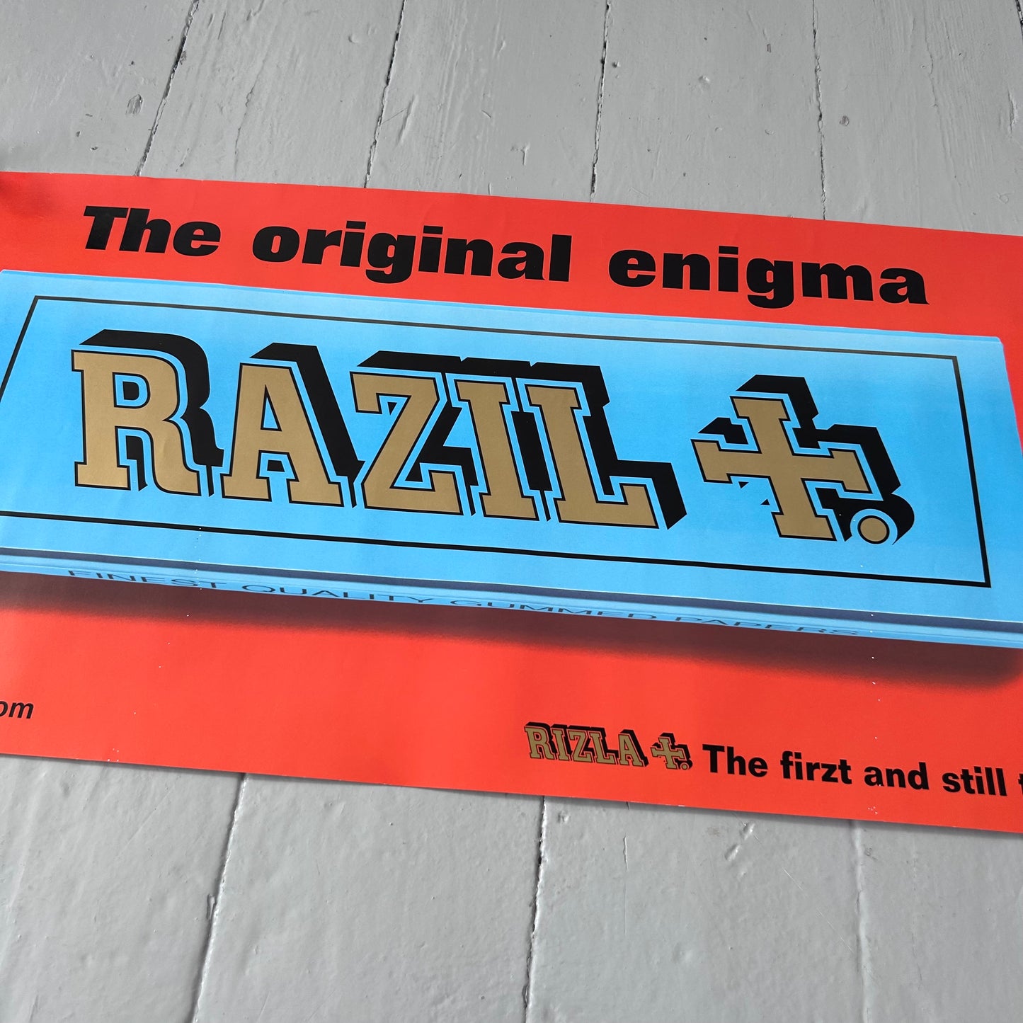 Early 2000s Rizzla ‘drawing paper’ poster
