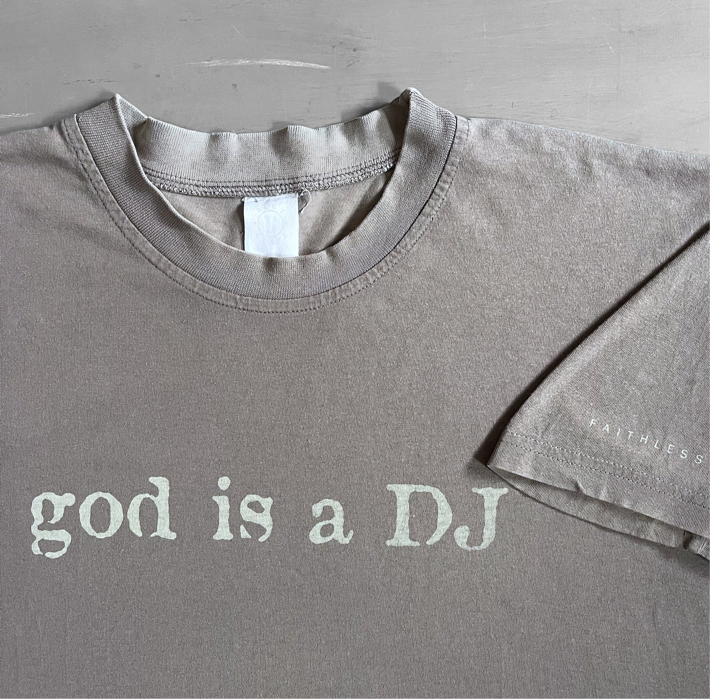 1998 Faithless god is a DJ T-shirt (L/XL)