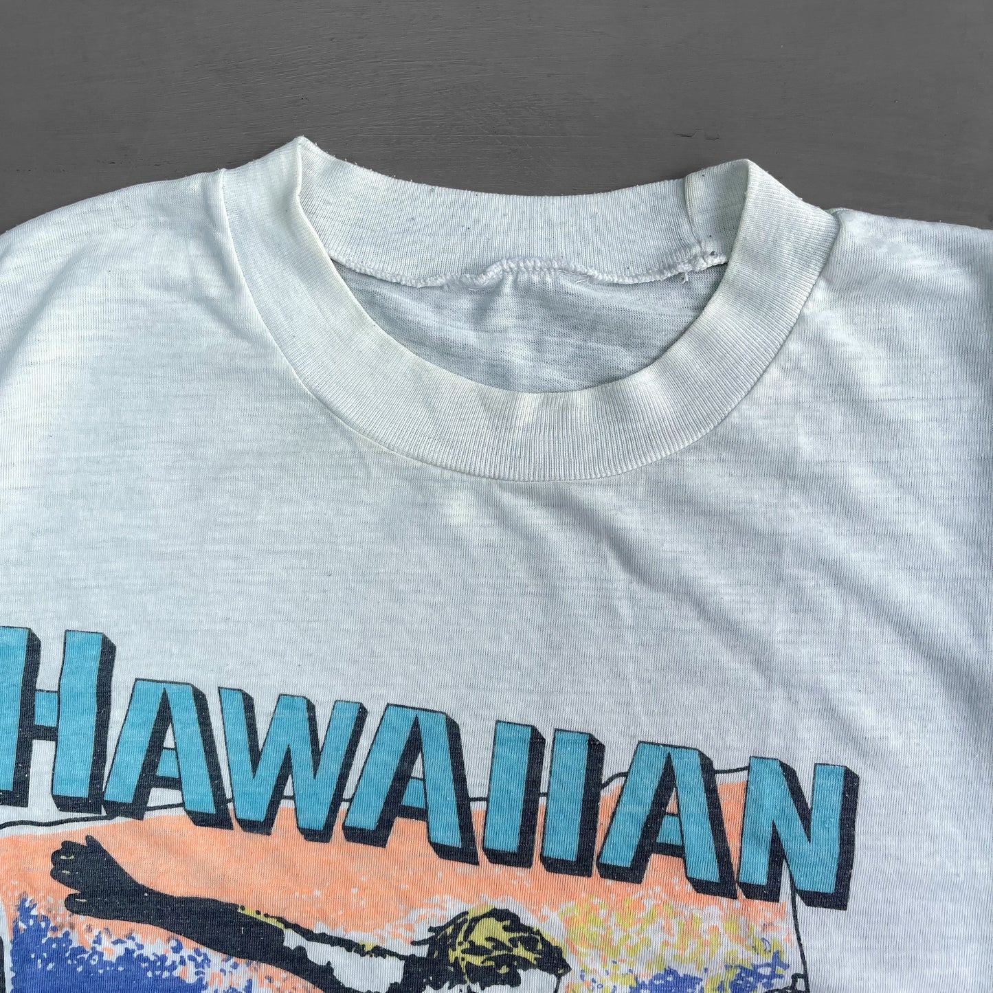 1990s Hawaiian surf Graphic T-Shirt (M)