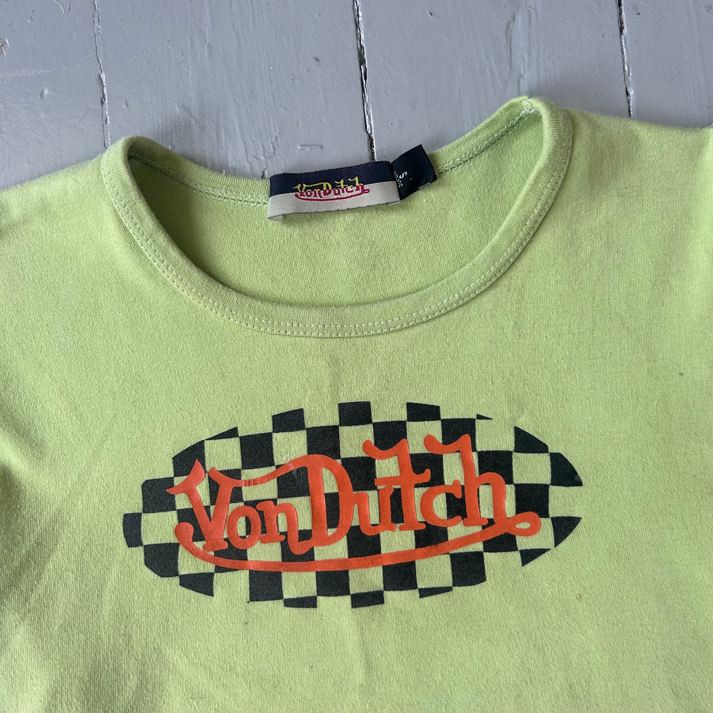 Early 2000s Von Dutch baby T-shirt (XS)
