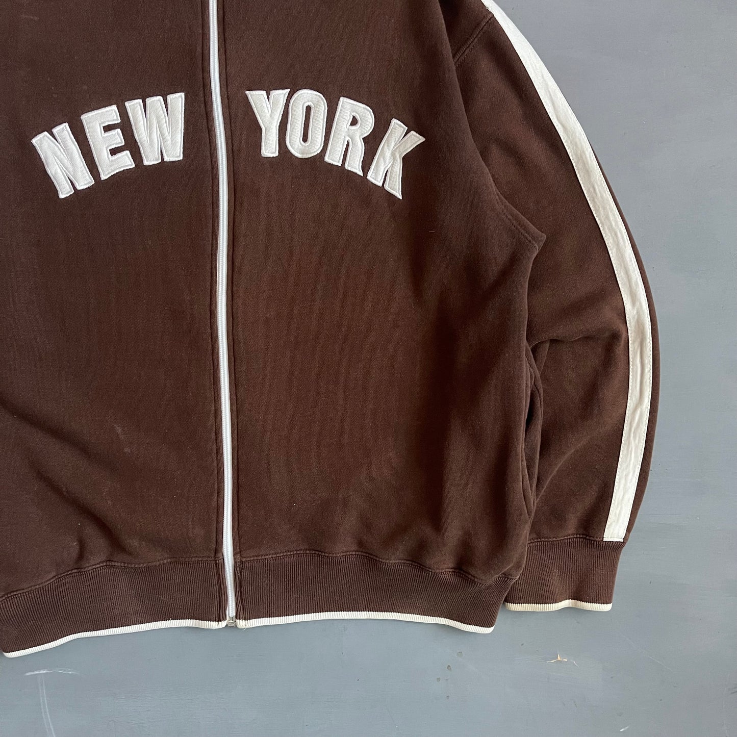 1990s NEW YORK zip track jacket (L)