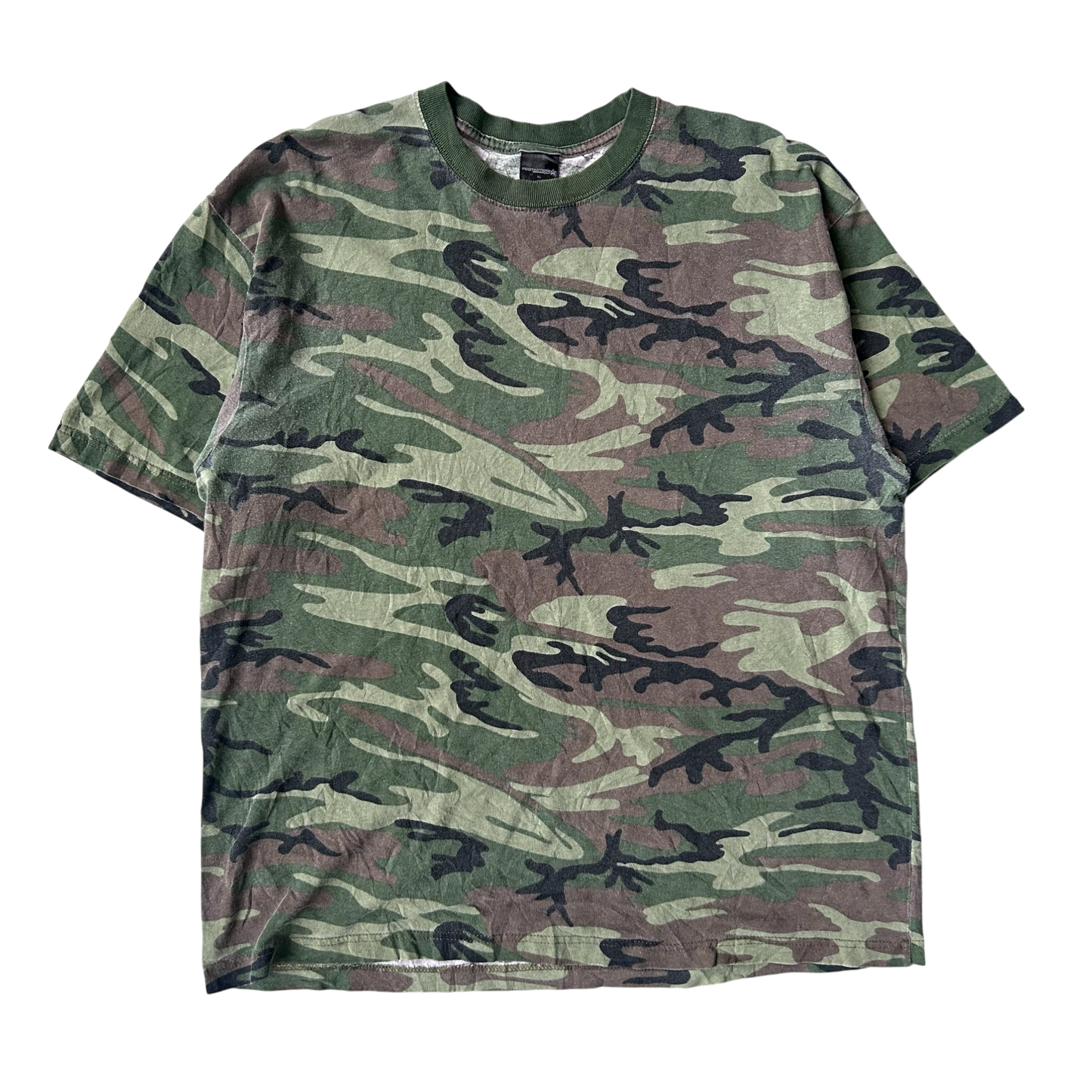 2000s Camo forest T-shirt (XL)