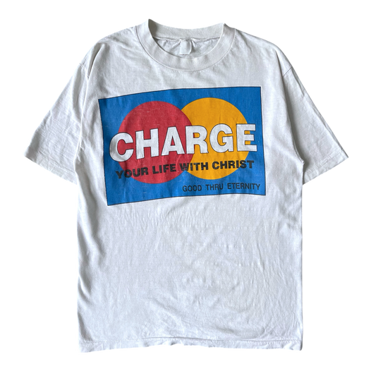 1990s charge your life with Christ T-shirt (M)