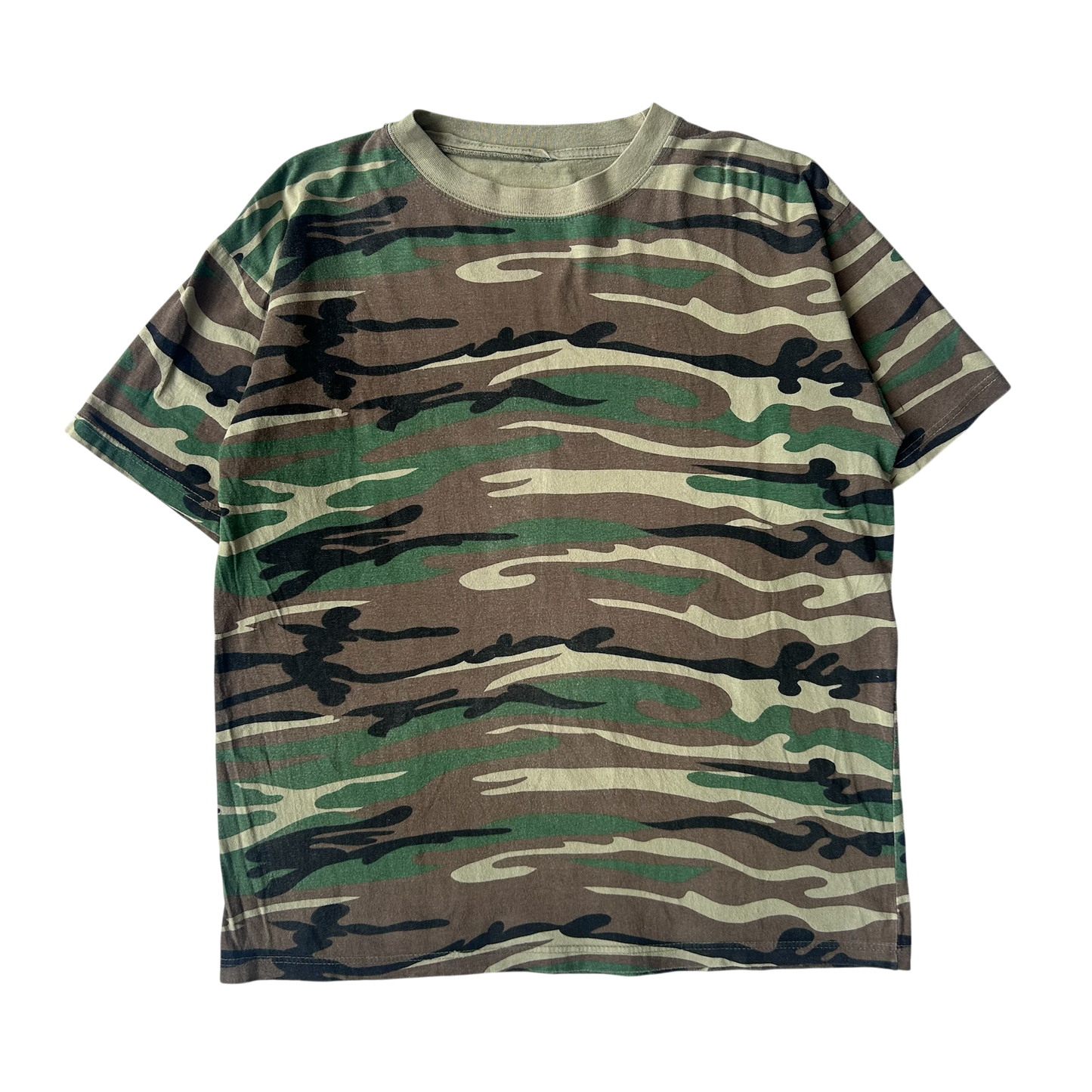 2000s camo jungle T-shirt (L)