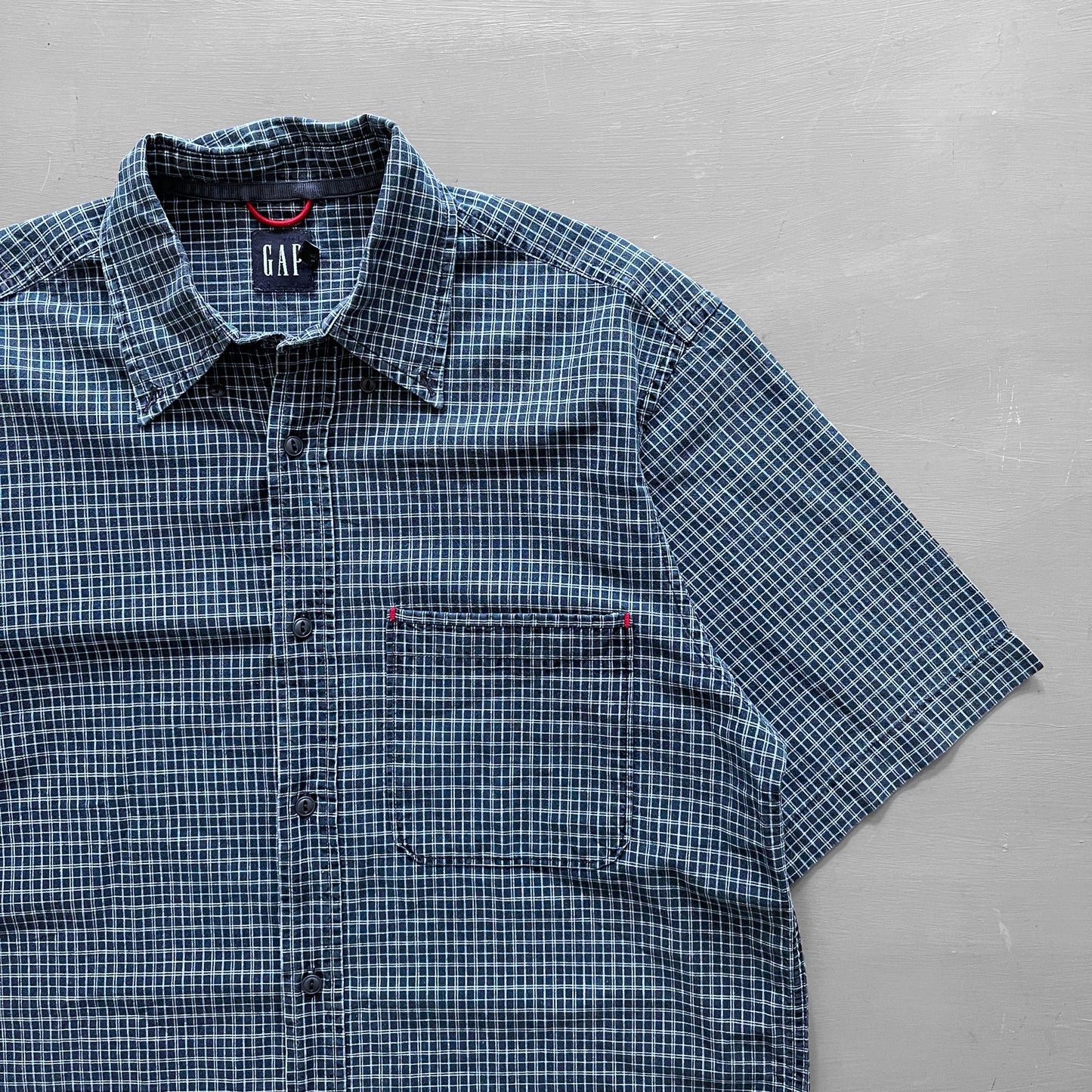 1990s GAP checked shirt (L)