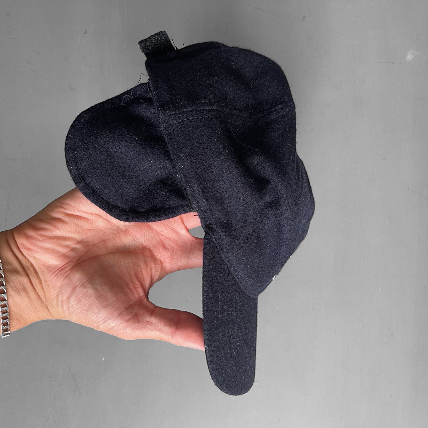 Early 2000s Volvo genuine parts ear flap fleece cap