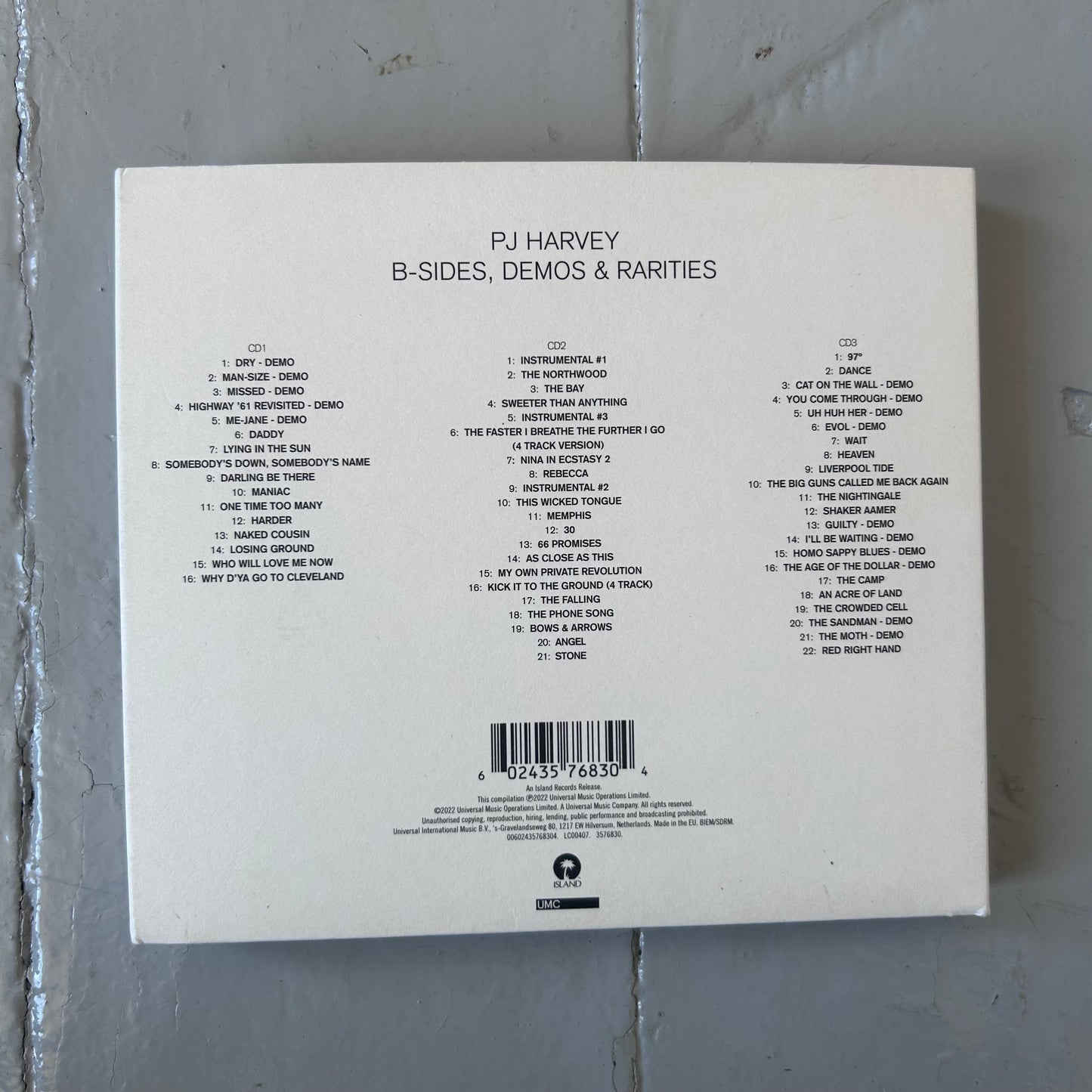 2022 Pj Harvey B-sides, demos & rarities CD / art Booklet