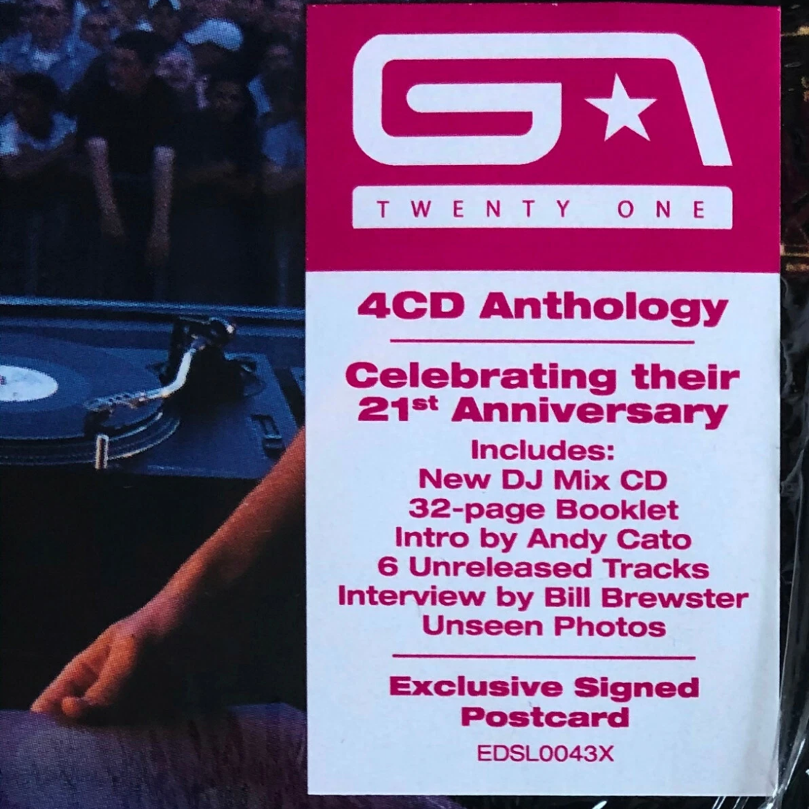 2019 Groove Armada 4CD 32 page hardback book limited edition