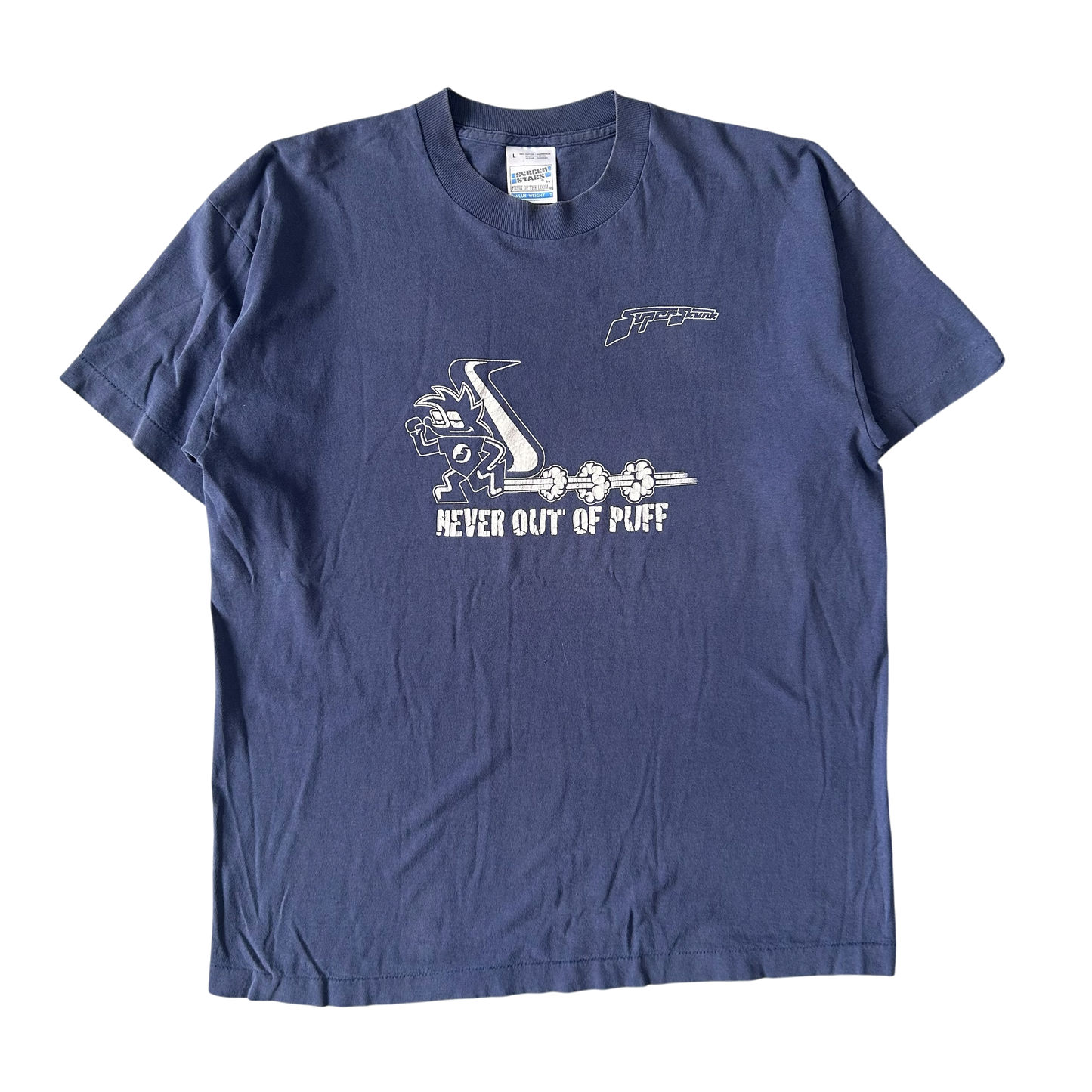 1990s Super skunk never out of puff T-shirt (XL)
