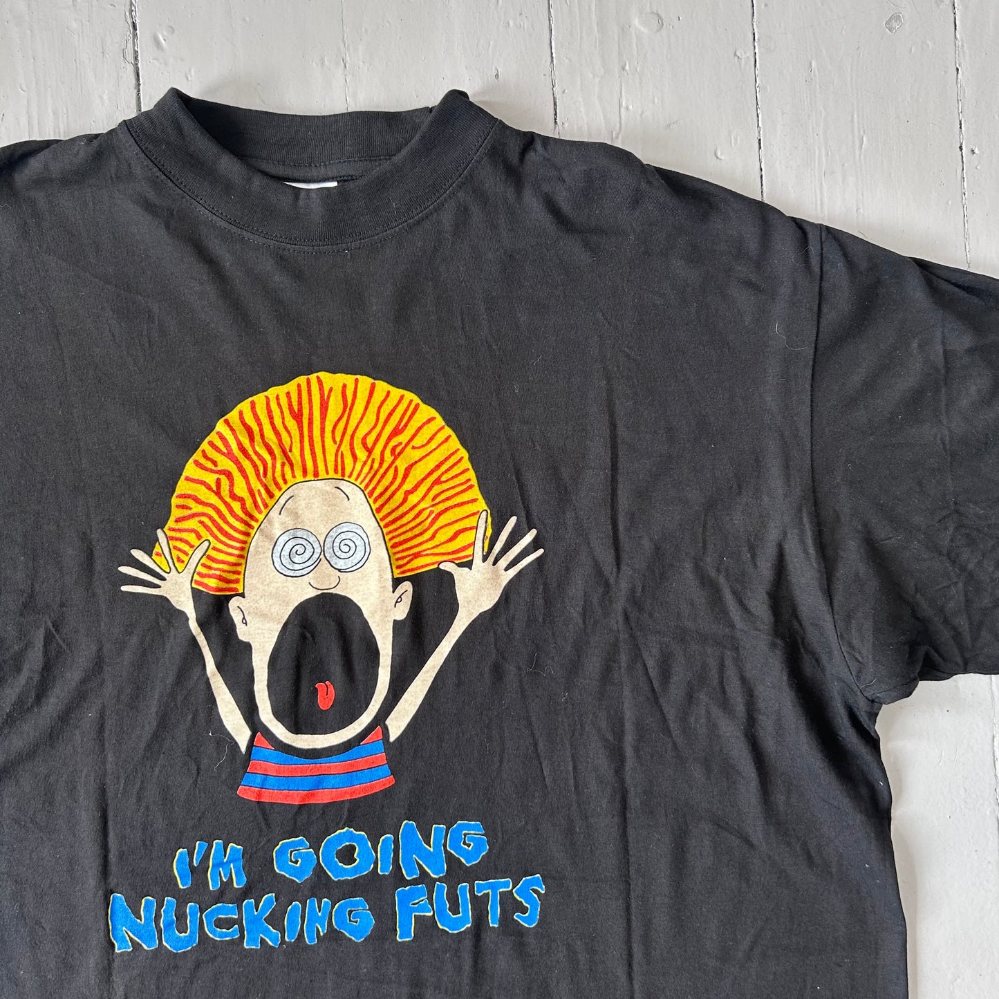 1990s im going nucking futs T-shirt (XL)