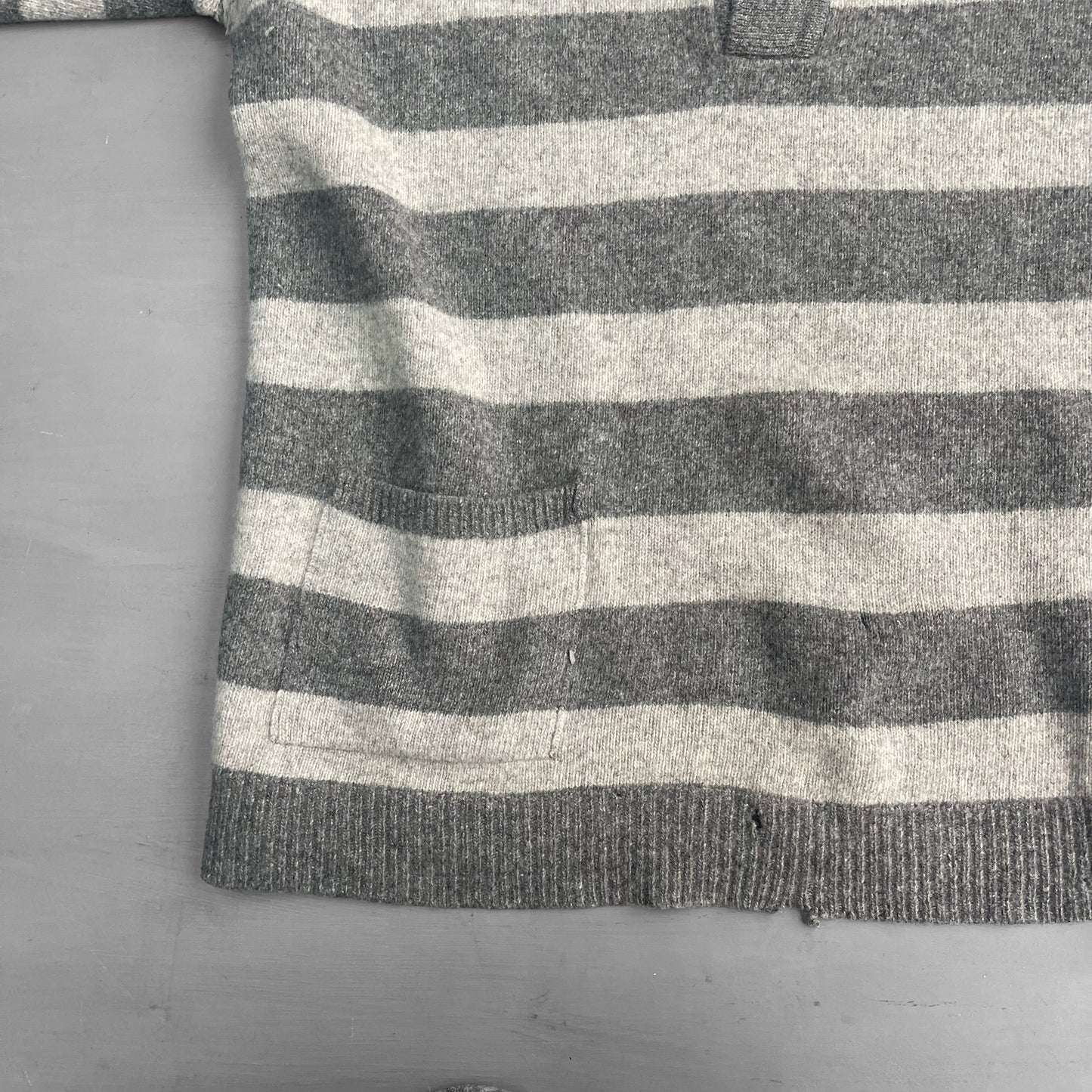 2000s Armani striped knit shirt (M)