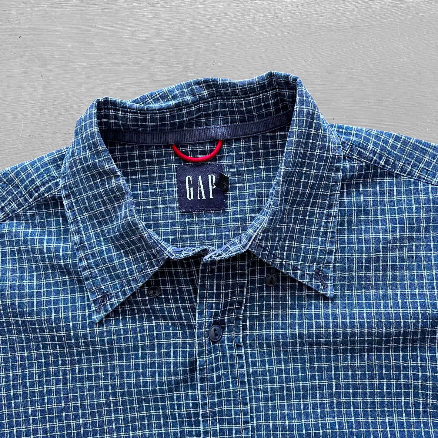 1990s GAP checked shirt (L)