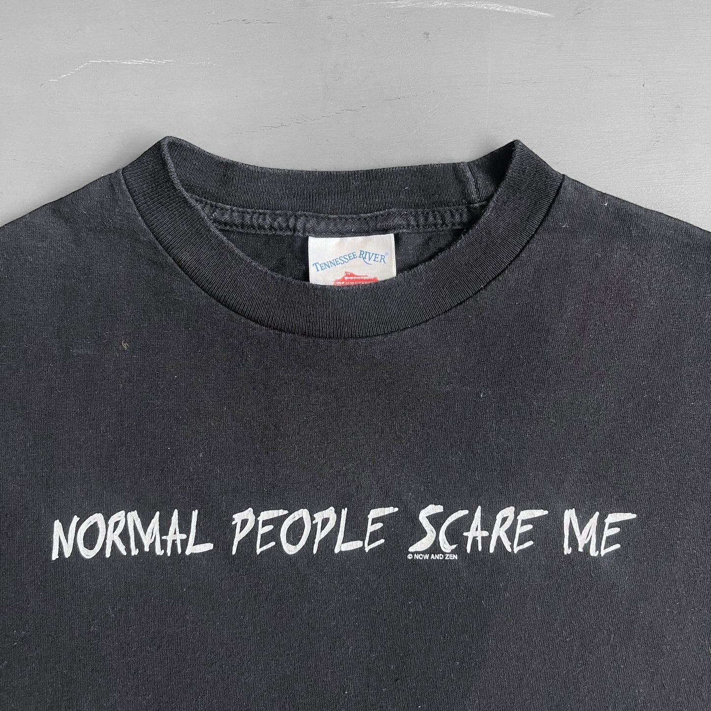 1990s Normal people scare me T-shirt (M)