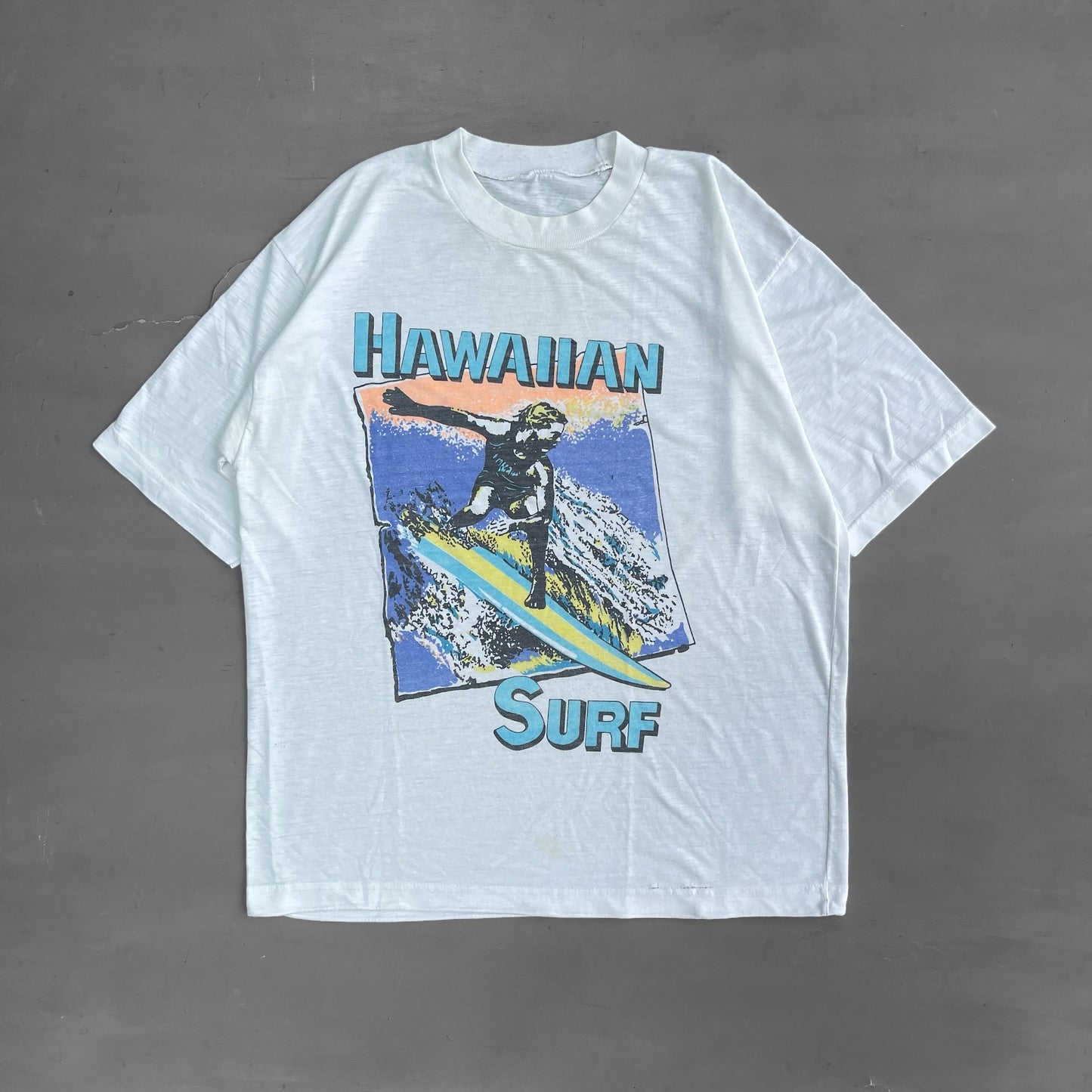 1990s Hawaiian surf Graphic T-Shirt (M)