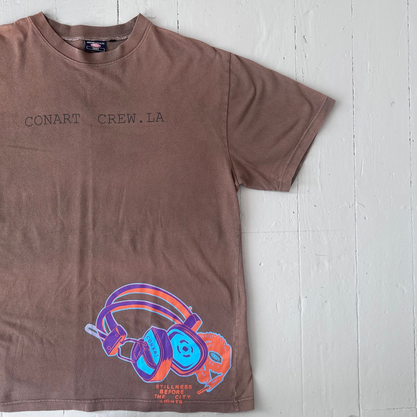 Early 2000s Conart crew headphones T-shirt (XL)
