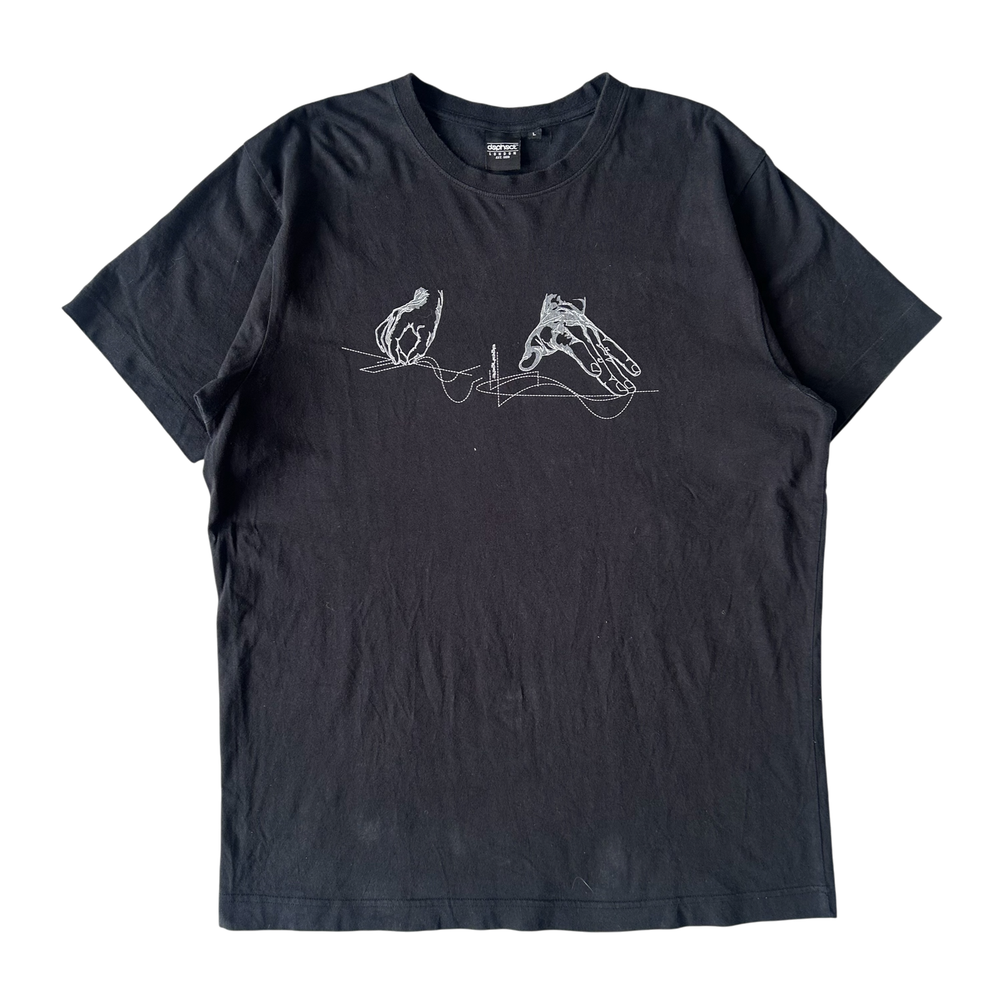 Mid 2000s DEPHECT Dj hands T-shirt (L)