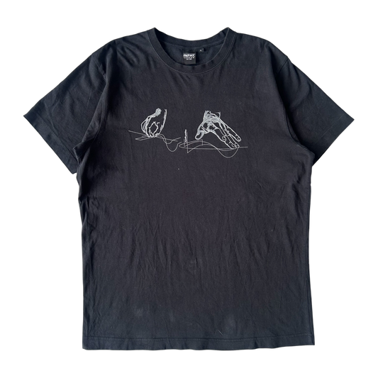 Mid 2000s DEPHECT Dj hands T-shirt (L)